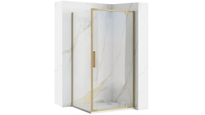 CABINA DE DUS REA RAPID SWING, 90x100CM, AURIU PERIAT, DIN STICLA, CALITATE SUPERIOARA