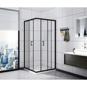 CABINA DE DUS VITO BLACK MAT 80X80, EASY CLEAN - Img 3