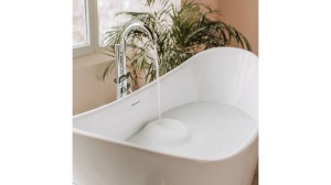 CADA DE BAIE FREESTANDING FERRANO, 160 CM, ALB, DIN ACRIL, CALITATE SUPERIOARA - Img 5