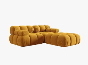 CANAPEA BELLIS, 3 LOCURI, 188 CM, DIVERSE CULORI SI MATERIALE, DESIGN DEOSEBIT - Img 7