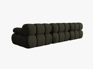 CANAPEA BELLIS, CU 3 LOCURI, VERDE AMAZON, CU TAPITERIE DIN TEXTIL 3D SONIC, MICADONI - Img 4