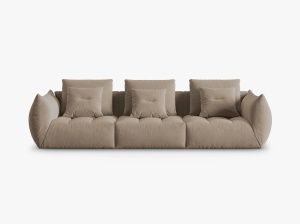 CANAPEA BLOOM, 4 LOCURI, 332 CM, DIVERSE CULORI SI MATERIALE, DESIGN DEOSEBIT - Img 5