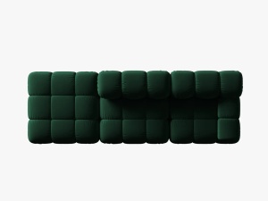 CANAPEA/COLTAR MODULAR BELLIS STANGA, 3 LOCURI, 282 CM, VERDE 38, TAPITERIE DIN CATIFEA, DESIGN DEOSEBIT - Img 4