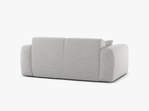 CANAPEA CU 2 LOCURI, MOLINO, 170 CM, ARGINTIU, CU TAPITERIE DIN TEXTIL CHENILLE EDEN, MICADONI - Img 3