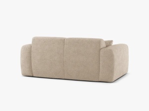 CANAPEA CU 2 LOCURI, MOLINO, 170 CM, BEJ, CU TAPITERIE DIN TEXTIL BOUCLE BALOO, MICADONI - Img 3