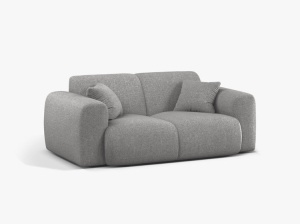 CANAPEA CU 2 LOCURI, MOLINO, 170 CM, GRI DESCHIS, CU TAPITERIE DIN TEXTIL CHENILLE EDEN, MICADONI - Img 2