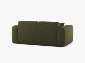 CANAPEA CU 2 LOCURI, MOLINO, 170 CM, VERDE, CU TAPITERIE DIN TEXTIL CHENILLE EDEN, MICADONI - Img 3