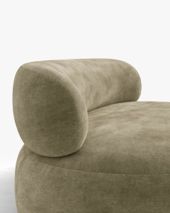 CANAPEA CU 3 LOCURI, AURA, VERDE MASLINIU DESCHIS, 186X101 CM, TAPITAT CU TAPITERIE DIN TEXTIL CHENILLE GOLD MICADONI - Img 6