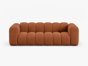 CANAPEA CU 3 LOCURI LUPIN 228, CARAMIZIE, CU TAPITERIE DIN TEXTIL CHENILLE EDEN, MICADONI