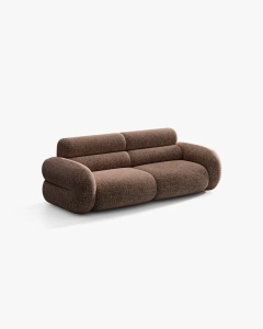 CANAPEA CU 3 LOCURI, NEO, MARO, 220X100 CM, TAPITAT CU TAPITERIE DIN TEXTIL CHENILLE SILENCIO, MICADONI - Img 2