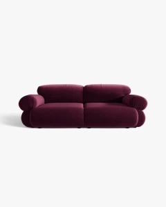 CANAPEA CU 3 LOCURI, OPHELIA, VISINIU, 217 CM, CU TAPITERIE DIN TEXTIL CATIFEA VENUS, MICADONI