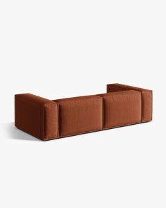CANAPEA CU 4 LOCURI, NURIA CARAMIZIU, 250X110 CM, TAPITAT CU TAPITERIE DIN TEXTIL STRUCTURAT LIBERTY, MICADONI - Img 3