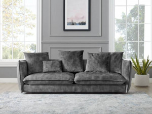 CANAPEA DEOSEBITA, 225CM, CATIFEA GRI, DESIGN RETRO, ARTIM GROUP SELECTION - Img 2
