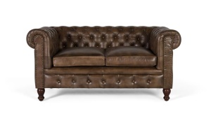 CANAPEA DEOSEBITA, CHESTERFIELD, COD 2211, DIN PIELE NATURALA, ARTIM GROUP SELECTION