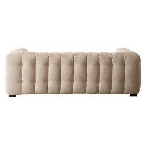 CANAPEA ELEGANTA 3 LOCURI, ARTIM MEBLE, MATERIAL TEXTIL SI LEMN, CULOARE CREM, STIL MODERN - Img 6