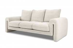 CANAPEA ELEGANTA, KELLY 230CM, MATERIAL BOUCLE, BEJ, DESIGN DEOSEBIT - Img 2