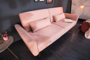 CANAPEA EXTENSIBILA 210CM, ROZ PUDRA, STIL RETRO, ARTIM GROUP SELECTION - Img 2