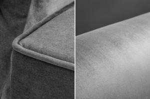CANAPEA EXTENSIBILA, 220CM CATIFEA GRI, DESIGN MODERN, ARTIM GROUP SELECTION - Img 6