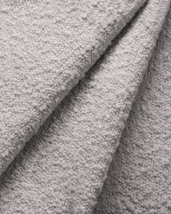 CANAPEA EXTENSIBILA CU 3 LOCURI, JODIE, 107X472 CM, ADANCIME SCAUN 62 CM, GRI DESCHIS, TAPITAT CU TAPITERIE DIN TEXTIL BOUCLE BALOO, MICADONI - Img 6