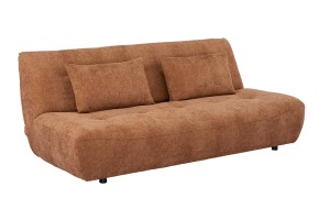 CANAPEA EXTENSIBILA ELYPSE 200CM, 3 LOCURI, REALIZATA DIN LEMN MASIV SI TEXTIL CHENILLE, CULOARE MARO RUGINIU, INVICTA INTERIOR