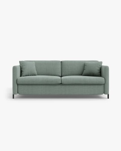 CANAPEA EXTENSIBILA GLORIA, CU 2 LOCURI, MENTA, 102X186 CM, TAPITAT CU TAPITERIE DIN TEXTIL STRUCTURAT BJORN, MICADONI