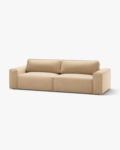 CANAPEA EXTENSIBILA VICTOR, NUD, 246X100 CM, TAPITAT CU TAPITERIE DIN TEXTIL CATIFEA PARIS, MICADONI - Img 2