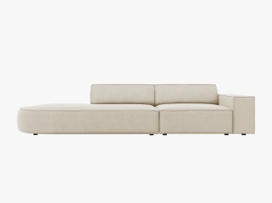 CANAPEA JODIE, STANGA, 3 LOCURI, 262 CM, DIVERSE CULORI SI MATERIALE, DESIGN DEOSEBIT - Img 4