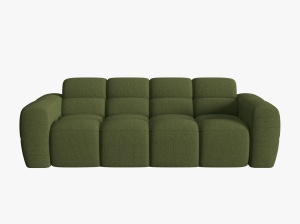 CANAPEA LISA, 3 LOCURI, 216 CM, VERDE OLIVE 35, TAPITERIE DIN STOFA, DESIGN DEOSEBIT - Img 2