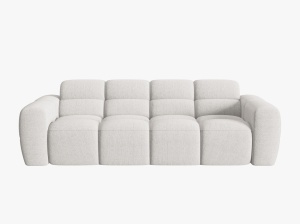 CANAPEA LISA, 4 LOCURI, 265 CM, GRI DESCHIS 01, TAPITERIE DIN STOFA, DESIGN DEOSEBIT - Img 2