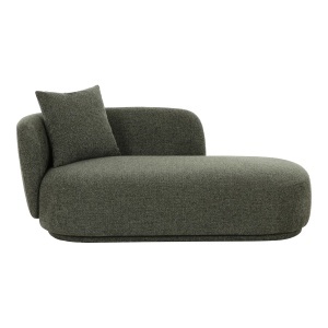 CANAPEA LOUNGE MYKONOS 175CM, DIN LEMN SI TEXTIL, CULOARE VERDE, HOUSE NORDIC