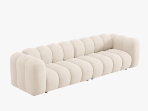 CANAPEA LUPIN, 4 LOCURI, 288 CM, BEJ DESCHIS 23 TAPITERIE CHENILLE, DESIGN DEOSEBIT - Img 3