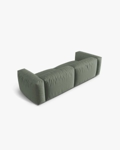 CANAPEA MARTINA, CU 3 LOCURI, VERDE MUSCHI, 244 CM, CU TAPITERIE DIN TEXTIL STRUCTURAT BOSTON, MICADONI - Img 3