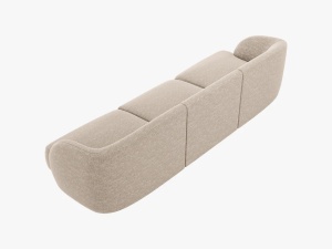 CANAPEA MILEY, 3 LOCURI, 259 CM, BEJ 30, TAPITERIE CHENILLE, DESIGN DEOSEBIT - Img 2