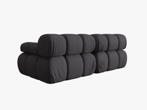 CANAPEA MODULARA BELLIS, 2 LOCURI, 188 CM, ESPRESSO 15, TAPITERIE DIN CATIFEA 3D, DESIGN DEOSEBIT - Img 3