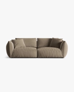 CANAPEA MODULARA CHRIS, CU 4 LOCURI, 260X100, MARO DESCHIS, CU TAPITERIE DIN TEXTIL CATIFEA CASINO, MICADONI