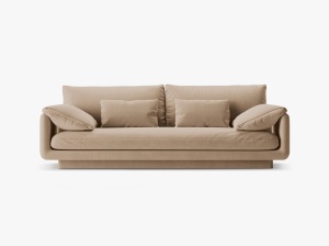 CANAPEA TORINO, 3 LOCURI, 220 CM, DIVERSE CULORI SI MATERIALE, DESIGN DEOSEBIT - Img 4