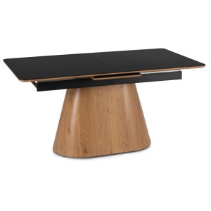 CEL MAI MIC PRET!!!MASA EXTENSIBILA 160-200CM, ARTIM MEBLE, REALIZATA DIN METAL, LEMN SI CERAMICA, CULOARE MARMURA NEGRU/STEJAR, STIL MODERN - Img 6