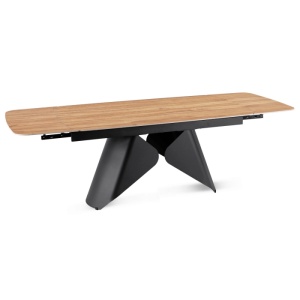 CEL MAI MIC PRET!!!MASA EXTENSIBILA 160-240CM, ARTIM MEBLE, REALIZATA DIN METAL SI CERAMICA, CULOARE MARMURA STEJAR/NEGRU, STIL MODERN