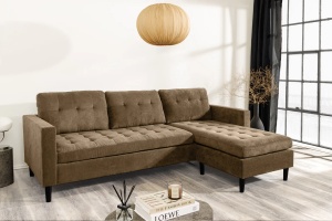 COLTAR 3 LOCURI, STOCKHOLM 220CM, STANGA/DREAPTA, CATIFEA RAIAT MARO DESCHIS, ARTIM GROUP SELECTION - Img 6