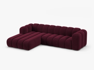 COLTAR CU 4 LOCURI LUPIN 288, PE STANGA, VISINIU, CU TAPITERIE DIN CATIFEA VENUS, MICADONI - Img 2
