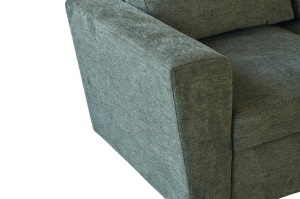 COLTAR CU SPATIU DE DEPOZITARE, APARTMENT 245CM, 3 LOCURI, REALIZAT DIN MATERIAL TEXTIL, DE CULOARE VERDE, ARTIM GROUP - Img 6
