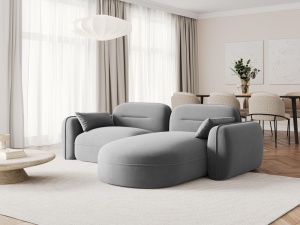 COLTAR ELEGANT 3 LOCURI, SYDNEY, GRI DESCHIS, DREAPTA, MATERIAL CATIFEA, ARTIM GROUP SELECTION