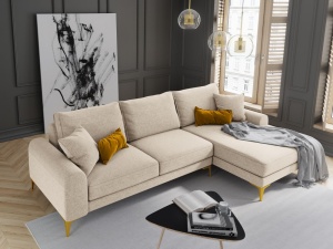 COLTAR ELEGANT DREAPTA 254CM, MADARA 5 LOCURI, DIVERSE CULORI, MATERIAL TEXTIL, ARTIM GROUP COLLECTION - Img 7
