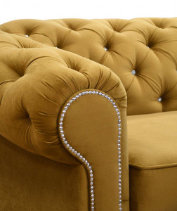 COLTAR EXTENSIBIL 278 CM, VALENTINO L DREAPTA, GALBEN, DIN STOFA DE CALITATE SUPERIOARA - Img 5