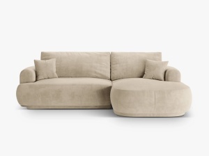 COLTAR EXTENSIBIL ELLA, DREAPTA, CU SPATIU DE DEPOZITARE, 5 LOCURI, 271 CM, DIVERSE CULORI SI MATERIALE, DESIGN DEOSEBIT - Img 2