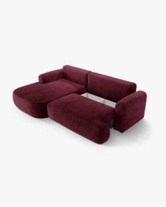 COLTAR EXTENSIBIL ELLA, PE STANGA, VISINIU, 271X174 CM, TAPITAT CU TAPITERIE DIN TEXTIL STRUCTURAT SORELLA, MICADONI - Img 4