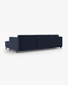 COLTAR EXTENSIBIL GLORIA, ALBASTRU, PE DREAPTA, 266 CM, TAPITAT CU TAPITERIE DIN TEXTIL STRUCTURAT BJORN, MICADONI - Img 5