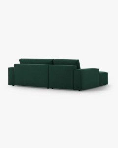 COLTAR EXTENSIBIL, PE STANGA, JODIE, 246X151 CM, VERDE, TAPITAT CU TAPITERIE DIN TEXTIL STRUCTURAT MEGAN, MICADONI - Img 4