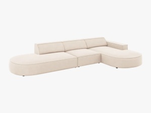 COLTAR JODIE, DREAPTA, 4 LOCURI, 342 CM, CATIFEA- BEJ INCHIS 30, DESIGN DEOSEBIT - Img 4