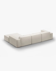 COLTAR JODIE, PE DREAPTA, 284X162 CM, NATURAL, TAPITAT CU TAPITERIE DIN TEXTIL STRUCTURAT LINS, MICADONI - Img 3